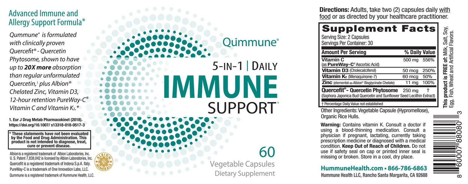 Qummune 5-in-1 Daily Immune 3-Pack